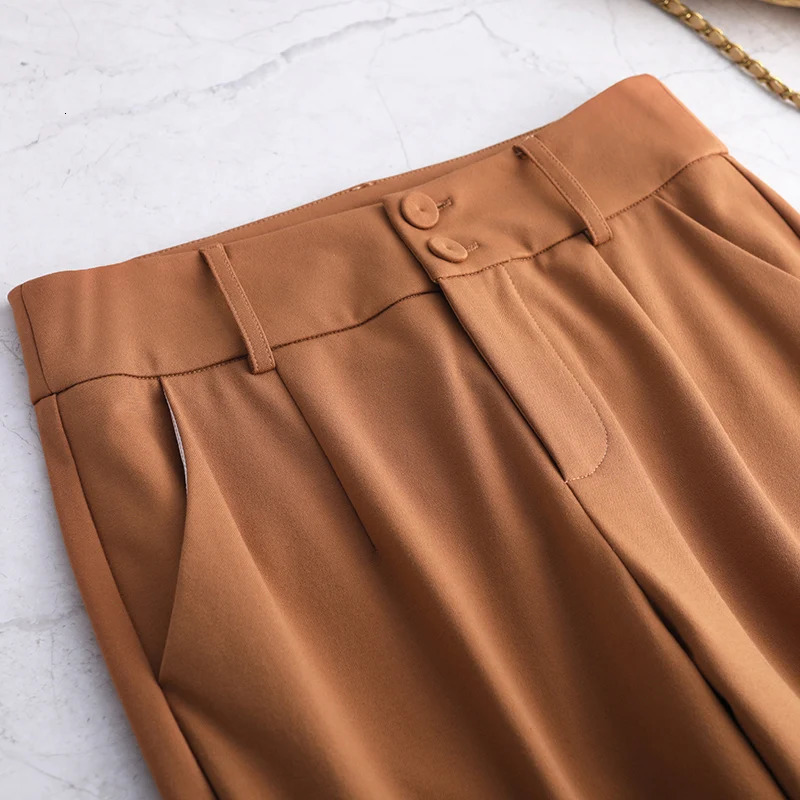 Fashion Casual Versatile Women Pant Solid Color Drop Feeling Womens Pencil Pants Autumn Office Lady Woman Trousers M5XL 250106