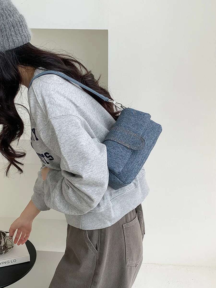 Vintage Underarm Shoulder Bags Casual Versatile 2024 New Designer Medium Size Handbags Fashion Flap For Women Bag High Quality