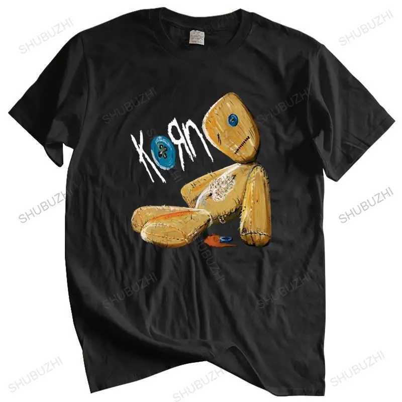 Men Cotton T Shirt Summer Brand Tshirt KORN ISSUES ROCK BAND NEW BLACK brand tee-shirt homme topsXJ250117