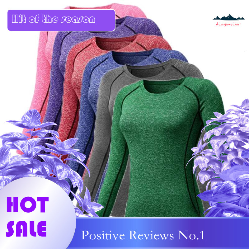 Ddmytiger China Domestic Women Fiess Tops Workout Training Exercise Gym T Shirts Female Sport Shirt Bodybuilding Yoga Running Long Sleeve Tees Ddmytig