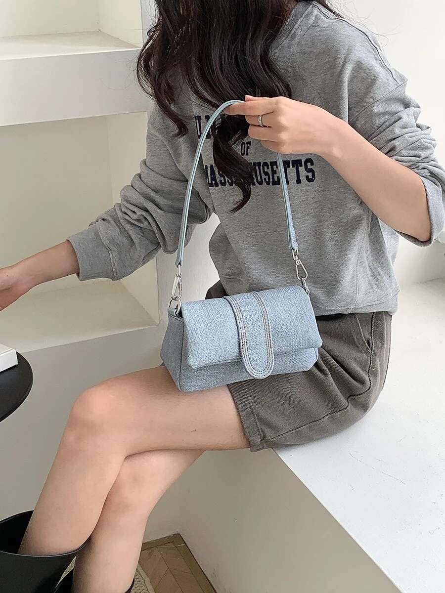 Vintage Underarm Shoulder Bags Casual Versatile 2024 New Designer Medium Size Handbags Fashion Flap For Women Bag High Quality