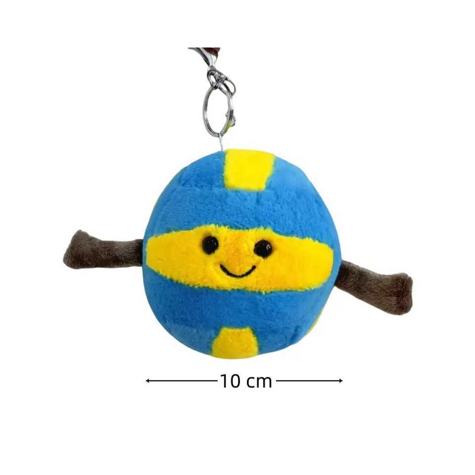 Ball Game Series Keychain Football Volleyball Stuffed Toy Plush Doll Basketball Baseball Cute Backpack Pendant Birtay Gift W250116