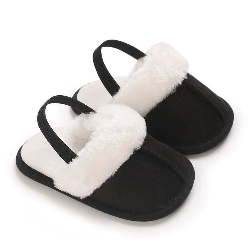 Spring and Winter Baby Shoes Cute Indoor Fluffy Slippers Toddler Boys Girls Sandals First Step Walker 018M 250115