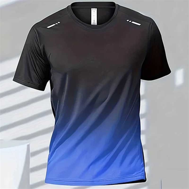 Mens 3D Printed T-shirt Women Sports Running Tshirt Daily Quick Dry Gradient Short Sleeve Tee Kids Outdoor Graphic Tees TopsXJ250117