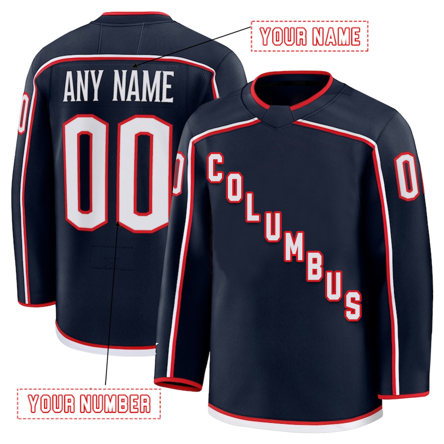 Custom 2025 Stadium Series Hockey Jersey Johnny Gaudreau Kirill Marchenko Adam Fantilli Boone Jenner Embroidered Letter Number Design Polyester