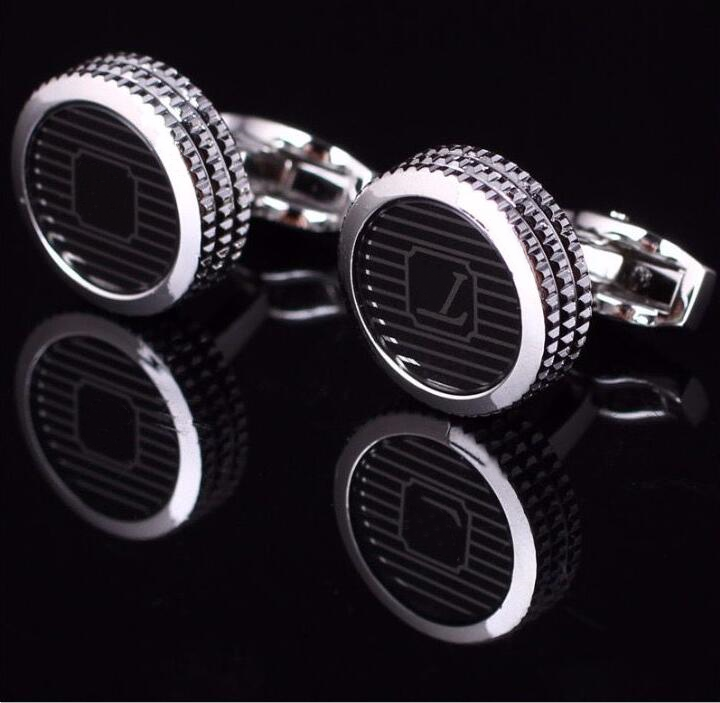Brand Designer Jewelry Cuff Links Elegant Design Metal Letter Cufflinks for Men - Wedding Premium Shirt Accessories