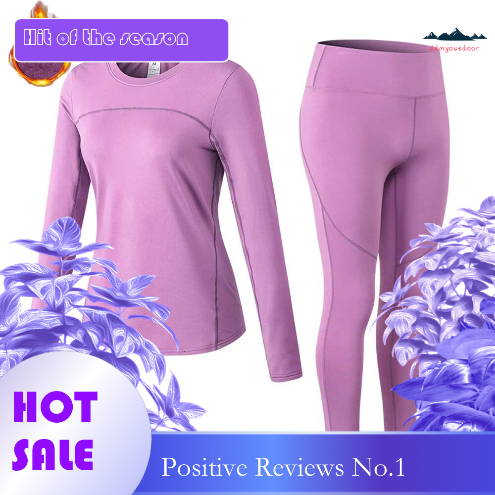 Ddmytiger China Domestic Women Running Set GYM Suits Thermal Sports Fiess Exercise Jogging Hiking Warm Thermo Top Shirt Tights Yoga Tracksuit Ddmytige