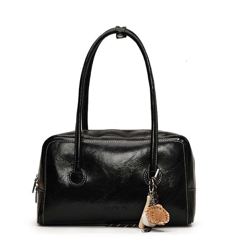 Trendy Vintage Large Capacity Tote Bag Bowling for Women Fashionable Single Shoulder Tote Bag Retro Vegan Handbag Women's Casual Handbag For Comm
