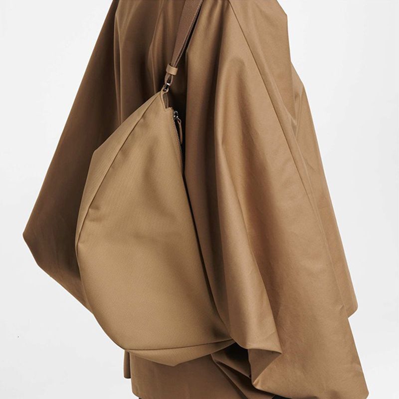 Unisex Nylon Canvas Banana Casual Underarm Half Moon Messenger Bag