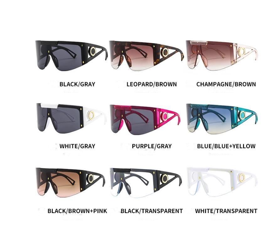 Designer Sunglasses For Women Men New Sport Moodel Sun Glasses Fashion Classic Sunglass Luxury Polarized Pilot PC Big Frame Oversized UV400 Eyewear