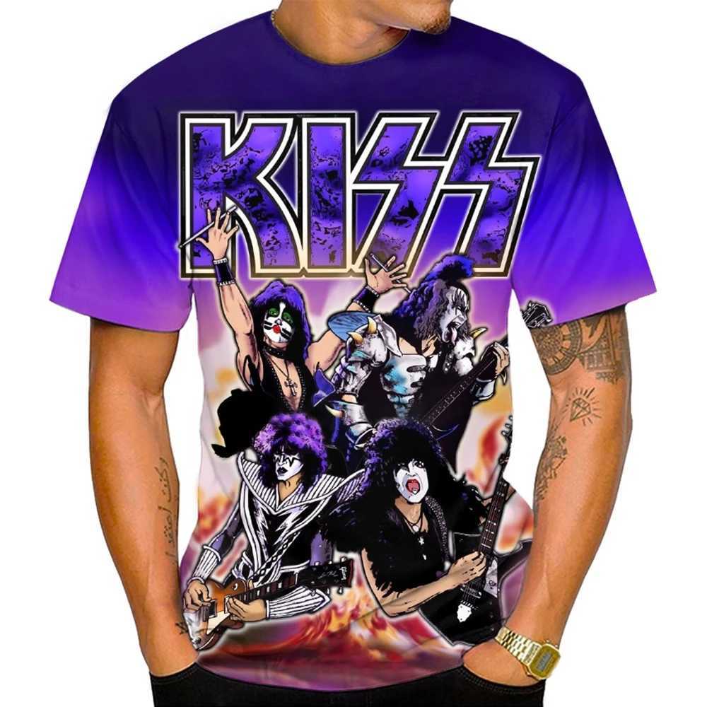 Summer fashion trend personalized mens hip-hop 3D printed color casual and comfortable short sleeved T-shirtXJ250117