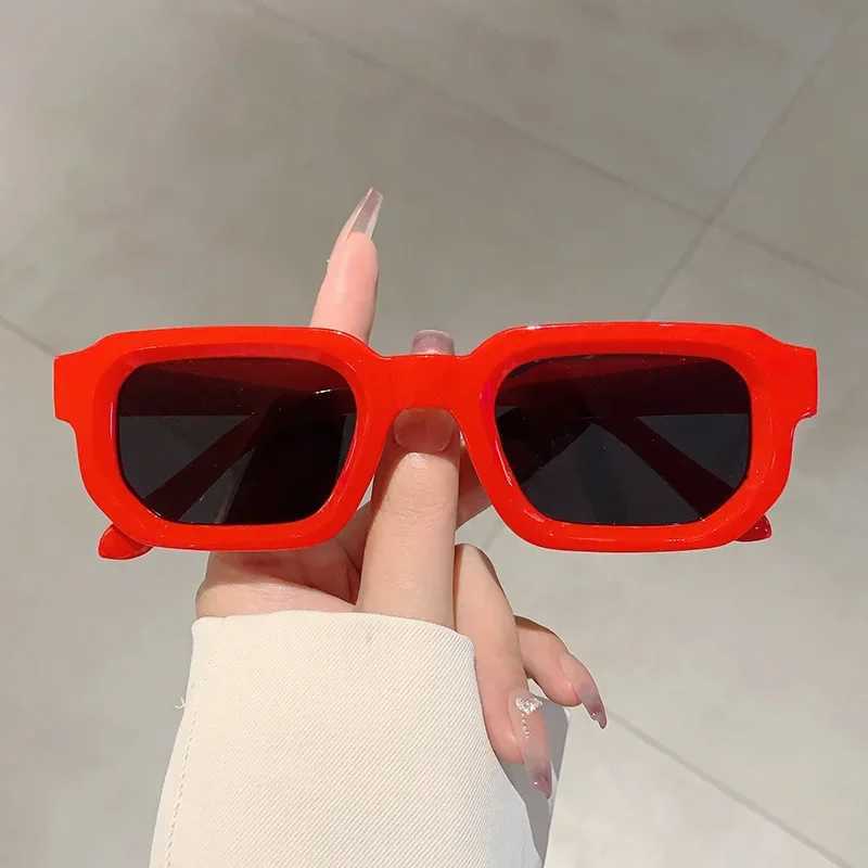 New Men Vintage Rectangle Frame Sunglasses Fashion Retro Sun Glasses Luxury Brand Design Glasses UV400 Eyewear Women Goggles W250116