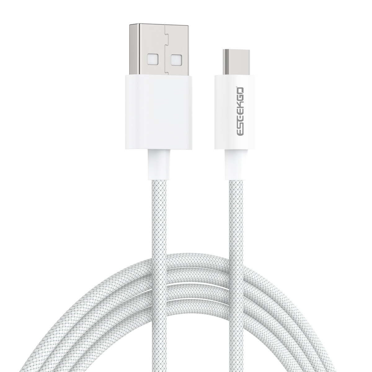Nylon braided Data Cable For Apple iPhone 15 14 13 12 Quick Charging USB To Micro Data Cable With retail packaging