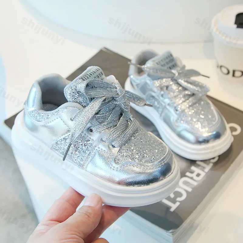 Athletic Outdoor Kids Shoes for Boys Girls Soft Sneakers Diamond Sequins Sports Running Shoes Children Flat Casual Baby Toddler Outdoor ShoesY250116V5