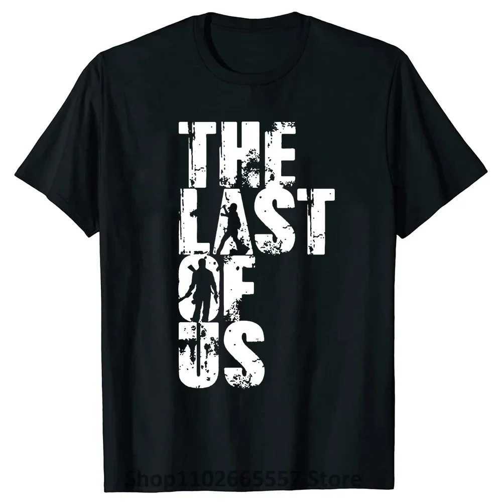 2024 The Last of Us T Shirt Men Punk Hip Hop Tees Top Summer Casual T-shirt Anime Graphic Tees Unisex Streetwear Male EllieXJ250117