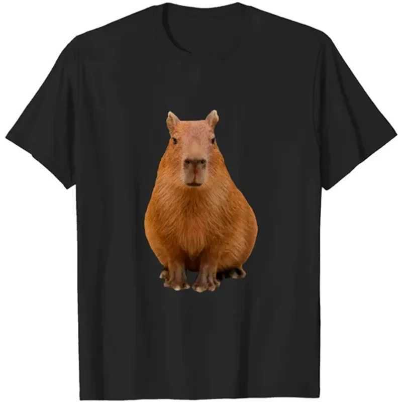 3D Kawaii Animal Capybara Print Pattern Tshirts For Men Clothing New Fashion Street Capybara Lovers Short-sleeved Clothes TopsXJ250117