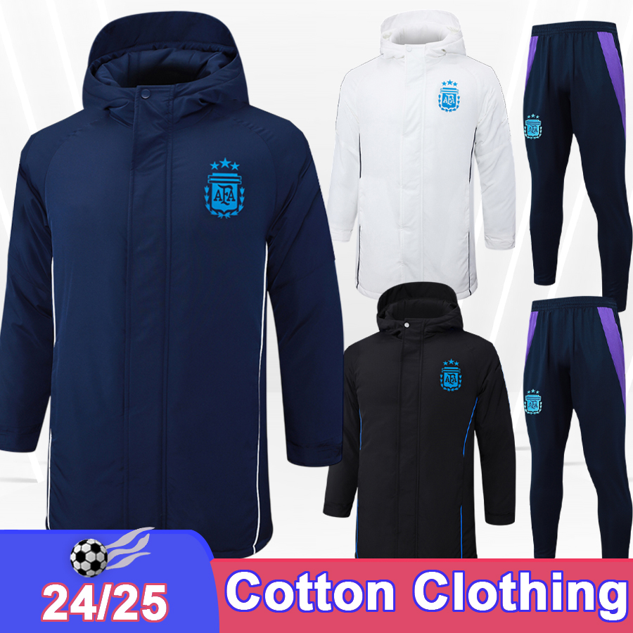 24 25 ArGEnTiNa DE PAUL Cotton Clothing Suit Soccer Jerseys L.MARTINEZ PAREDES J.ALVAREZ ROMERO PEZZELLA MONTIEL Football Shirts Adult Uniforms