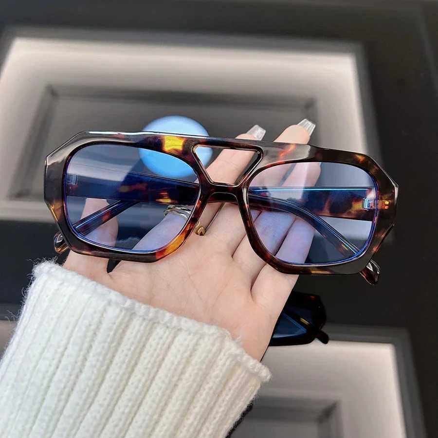 Luxury Leopard Square Sunglasses Women Brand Designer Fashion Sun Glasses Female Vintage Outdoor Mirror Shades Sunglasses W250116