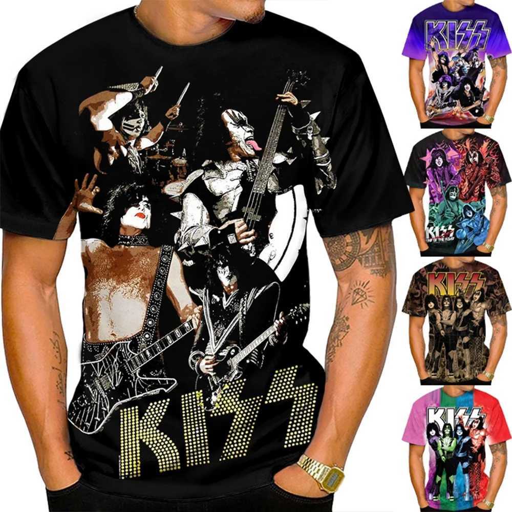 Summer fashion trend personalized mens hip-hop 3D printed color casual and comfortable short sleeved T-shirtXJ250117