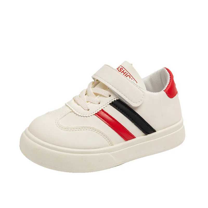 Athletic Outdoor Childrens Sports Shoes Spring and Fall Four Seasons Models Boys and Girls Non-slip White Shoes Soft Sole De Training ShoesY250116ZD7B