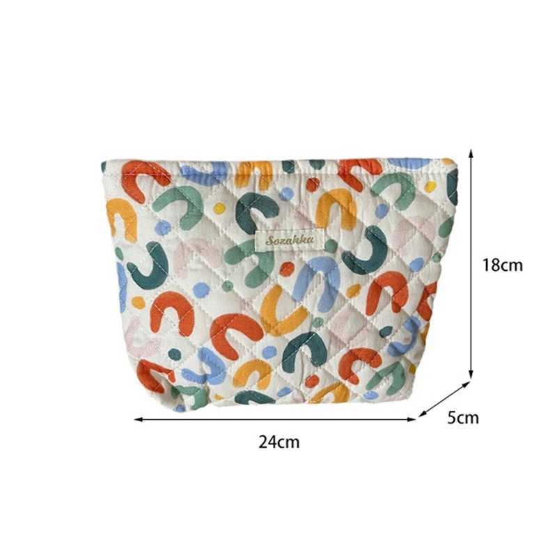 Baby Diapers Storage Bag Portable Travel Baby Washing Supplies Zipper Storage Bag Fashion Flower Large-Capaci Storage HandbagXJ250117