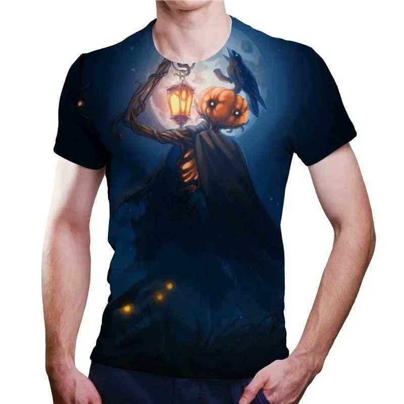 2024 New Mens Heavy Metal Rock 3D Printed T-shirt Summer Casual Fashion Street Hip Hop Oversized Short Sleeve ShirtXJ250117