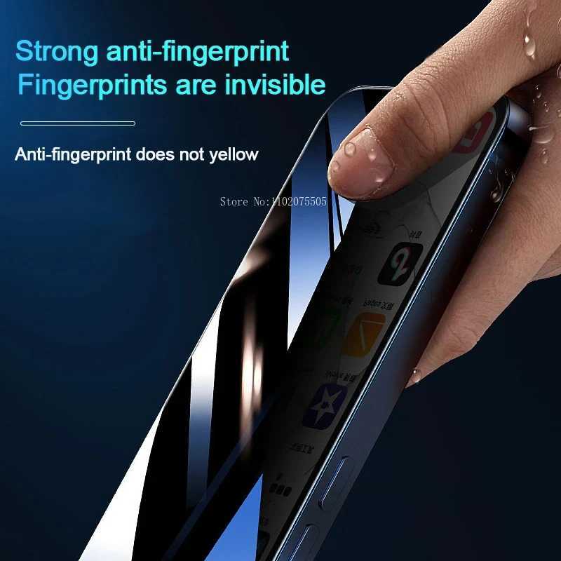 5Pcs Privacy Screen Protector For iPhone 16 11 12 13 14 15 Pro Max Anti-Spy Glass For iPhone 13 12 Mini X XR Tempered Glass Film O250116