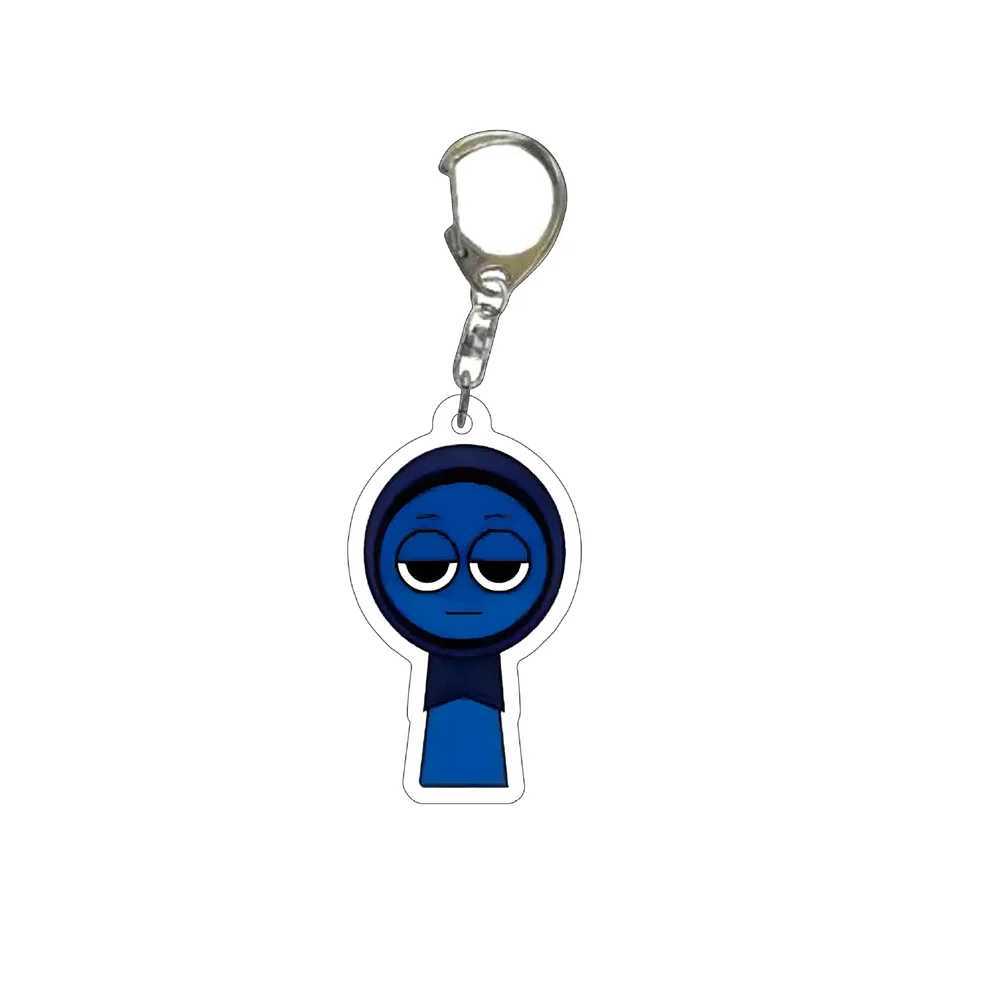 Acrylic Sprunki Keychain For Accories Sprunki Oren Rad Gray Brud Vineria Pendant Keyring Key chain Jewelry Fans GiftsXJ250116