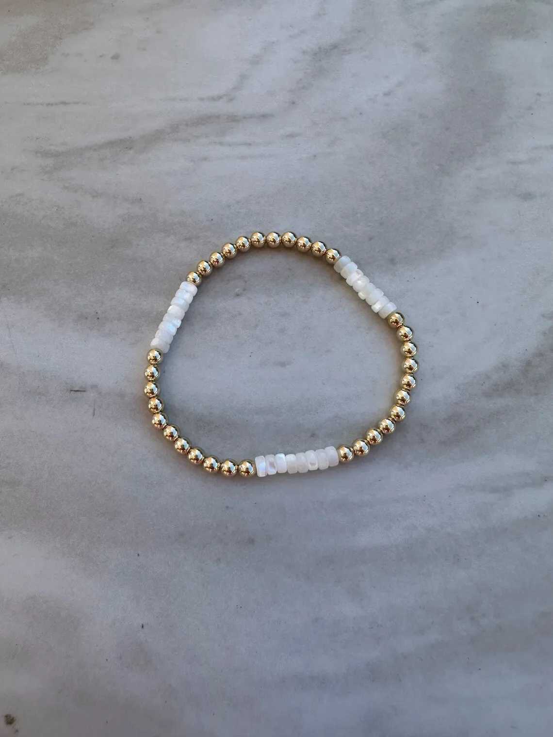 CCGOOD Gold Plated 18 K Bracelet Natural Freshwater Pearl Bracelets for Women Stackable Pulseras Stretch Jewelry W250116