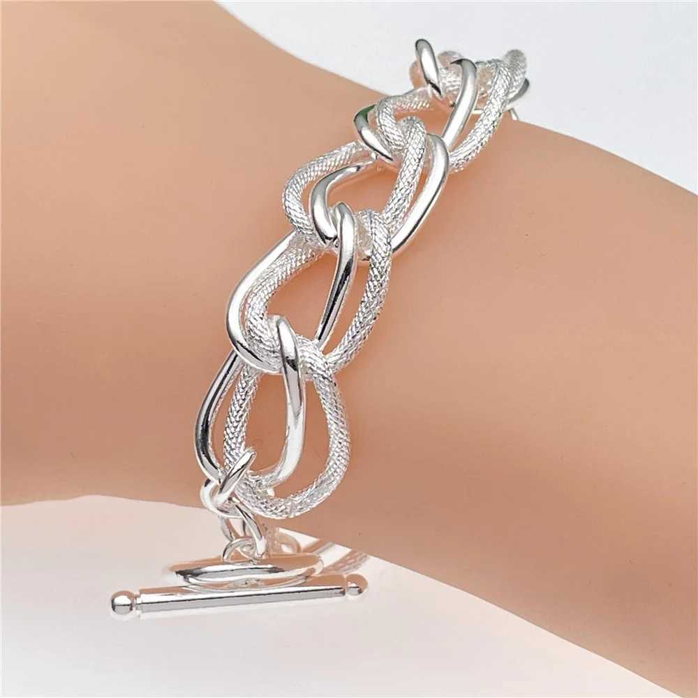 Andara Wholesale 925 Silver Bracelet Elegant Chain High Quality Jewelry For Men Women Christmas GiftsXJ250117