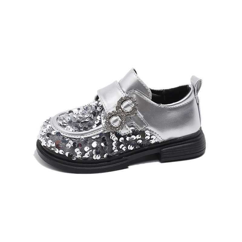 Athletic Outdoor New baby toddler shoes sequin Korean casual fashion front shoes anti-drop shoes insY250116XPVI