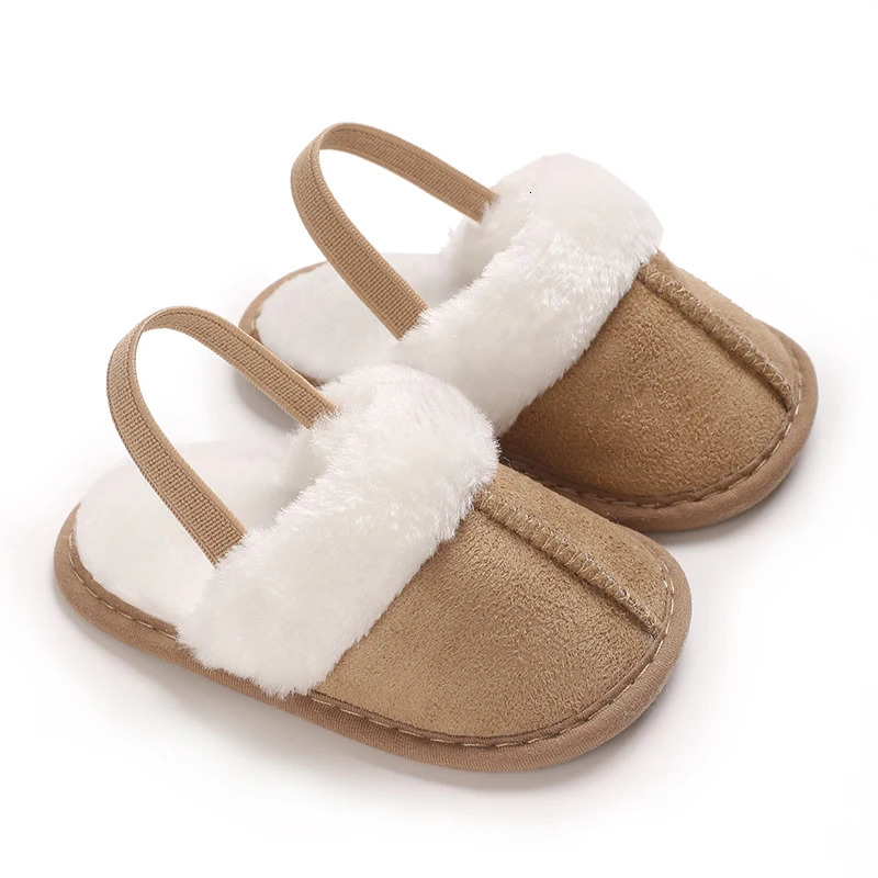 Spring and Winter Baby Shoes Cute Indoor Fluffy Slippers Toddler Boys Girls Sandals First Step Walker 018M 250115