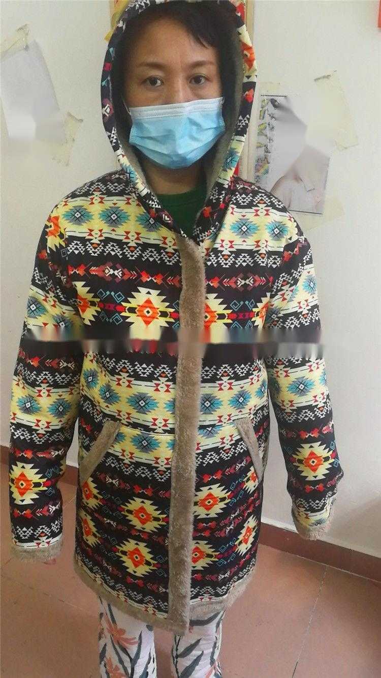 Winter New Womens Cotton Linen Printed Hoodie Warm Plush Coat Women Jackets Coat Woman Fur Coats For Ladies Clothing 241209