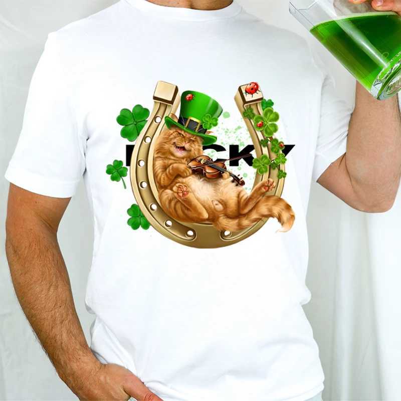 ST. PATRICKS DAY Graphic T Shirts Oversized T-shirt Mens Designer Clothes Men Clothing T-shirts for Men Unisex Tshirt TopsXJ250117