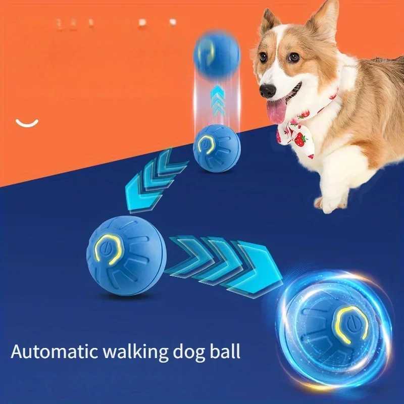 free shipping 1-10PCS Smart Dog Electronic Interactive Pet Toy Ball USB Autatic Moving Bounce Suitable for Puppy GiftT250117
