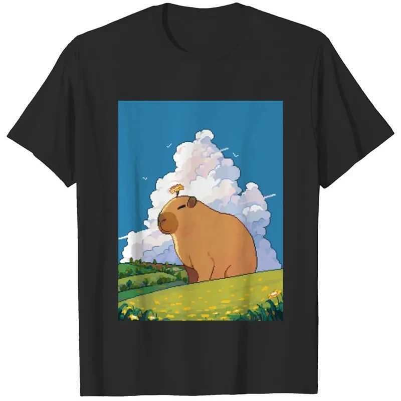 3D Kawaii Animal Capybara Print Pattern Tshirts For Men Clothing New Fashion Street Capybara Lovers Short-sleeved Clothes TopsXJ250117