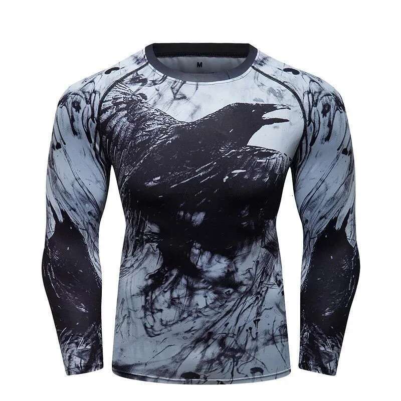 Ddmytiger China Domestic Men MMA BJJ Rashguard Long T Shirts Rash Guard Fiess Tracksuit Bo Jerseys Muay Thai Compression Kickbo Sport Suit Ddmytiger