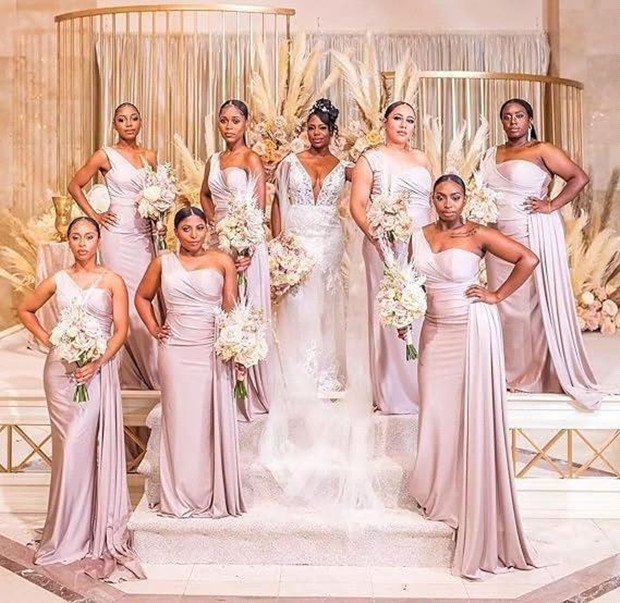 Emerald Green Satin Mermaid Bridesmaid Dresses Elegant One Shoulder Ruched Floor Length Maid Of Honor Gowns Formal Dresses BM5015 0117