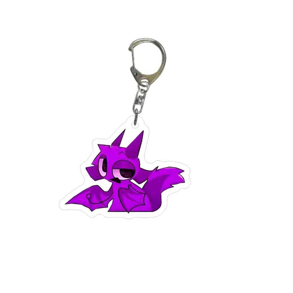 Acrylic Sprunki Keychain For Accories Sprunki Oren Rad Gray Brud Vineria Pendant Keyring Key chain Jewelry Fans GiftsXJ250116