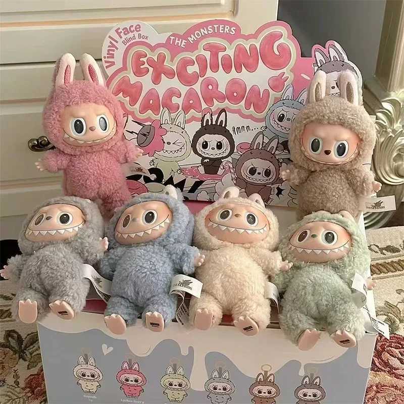 17cm Labubu Exciting Blind Box Action Anime Figures Cute Mystery box Toys Pvc Doll And Hobbies Ornaments Valentines Day Gifts