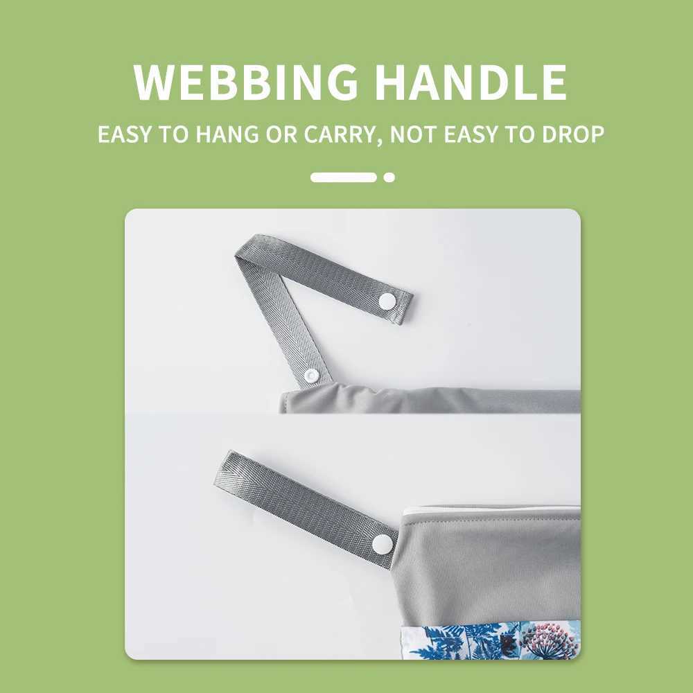 Happyflute Wetbag For Baby Diapers Nappies Waterproof Reusable Diaper Bag With Two Zipper 30cmx40cmXJ250117