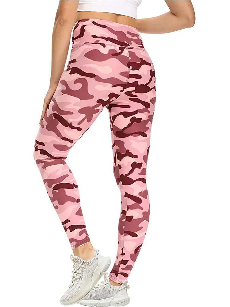 Fashion leopard print pants ninepoint highwaisted leggings yoga slimfit waistband hip lift sweatpants 250113