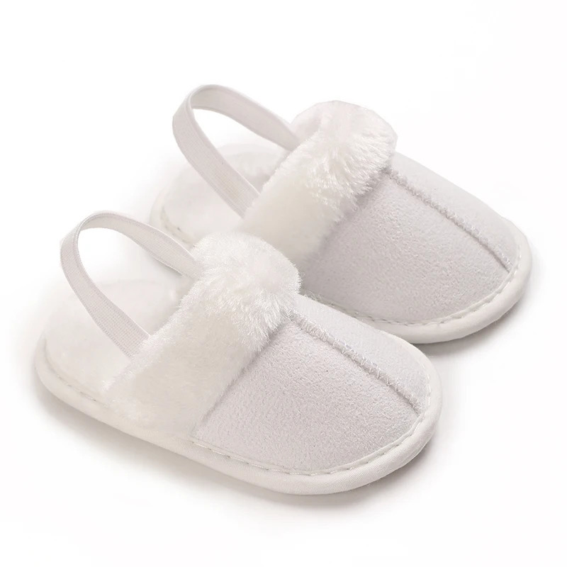 Spring and Winter Baby Shoes Cute Indoor Fluffy Slippers Toddler Boys Girls Sandals First Step Walker 018M 250115