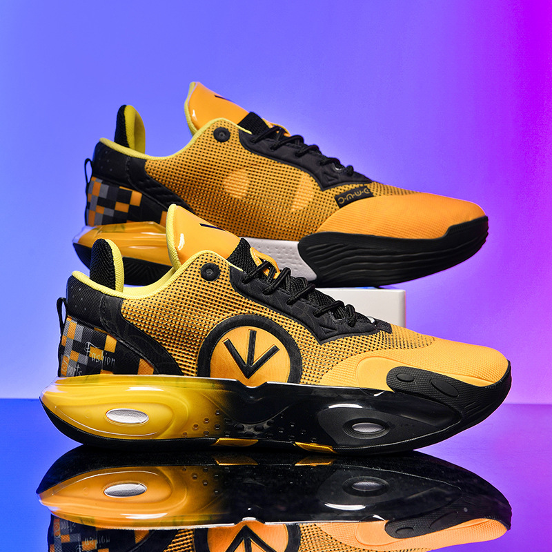 Men Women Sports Shoes Fashion Thick Sole Basketball Shoes Low-top Practical Training Triple Black White Yellow Pink Free shipping