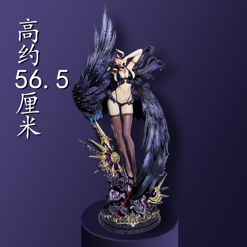 57cm or 30CM Overlord Albedo IV Anime Figure FREEing B-style Bunny girl figures Hard PVC Statue Adult Collectible Model Doll Toys Gifts 1/4 scale