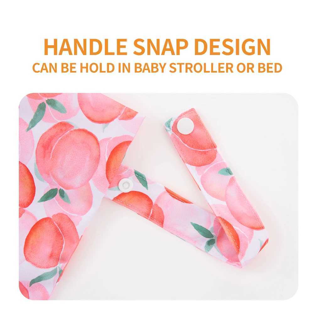 HappyFlute 18*25CM Zippered Mini Pocket Wetbag With Snap Handle Reusable Waterproof Cute Pattern Baby Sorted Portable BagXJ250117