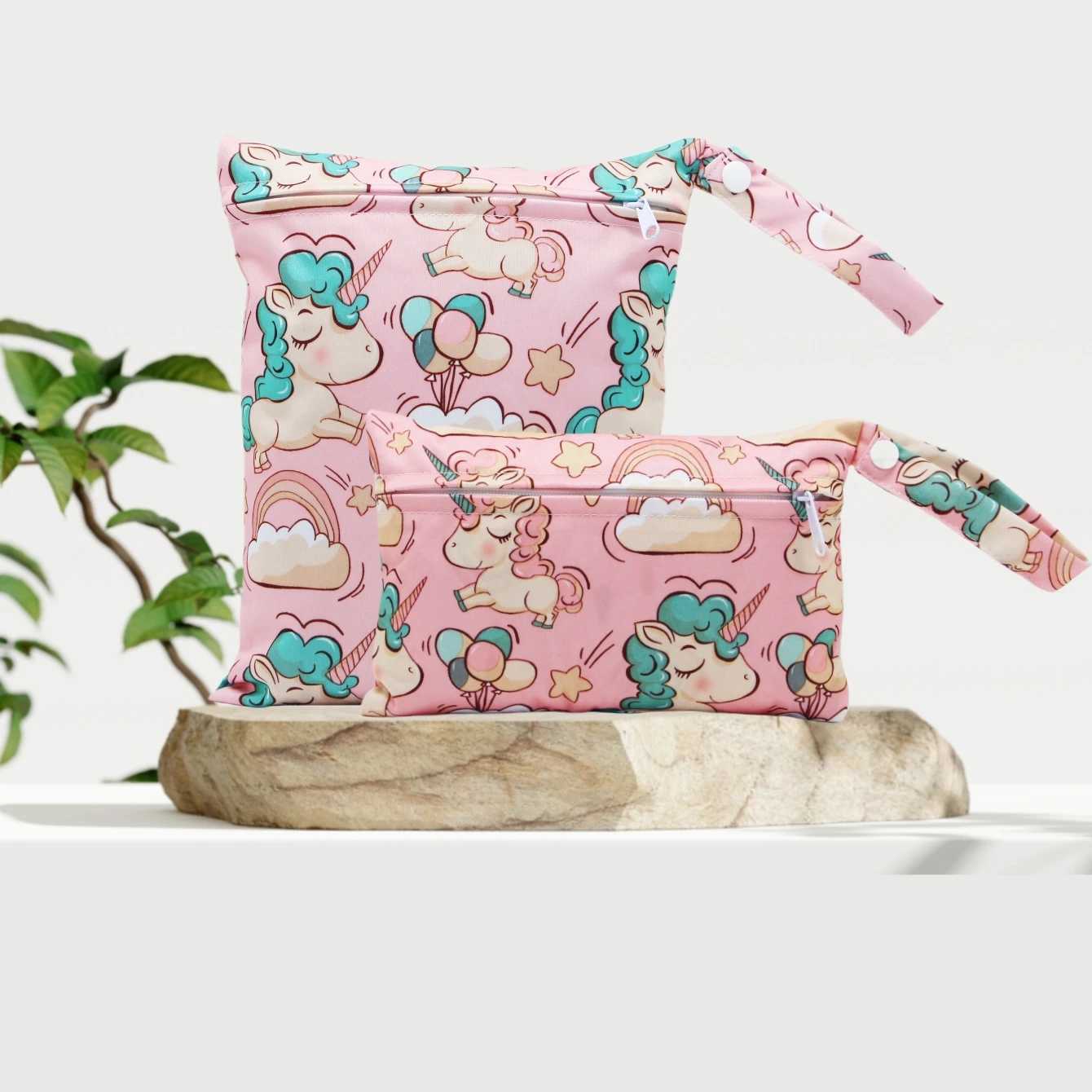 2 Pieces Waterproof Beach Diaper Cloth Nappy Laundry Baby Large Baggies Swimmer Bottoms Wet Dry Pouch Smallalso Be Make Up BagXJ250117