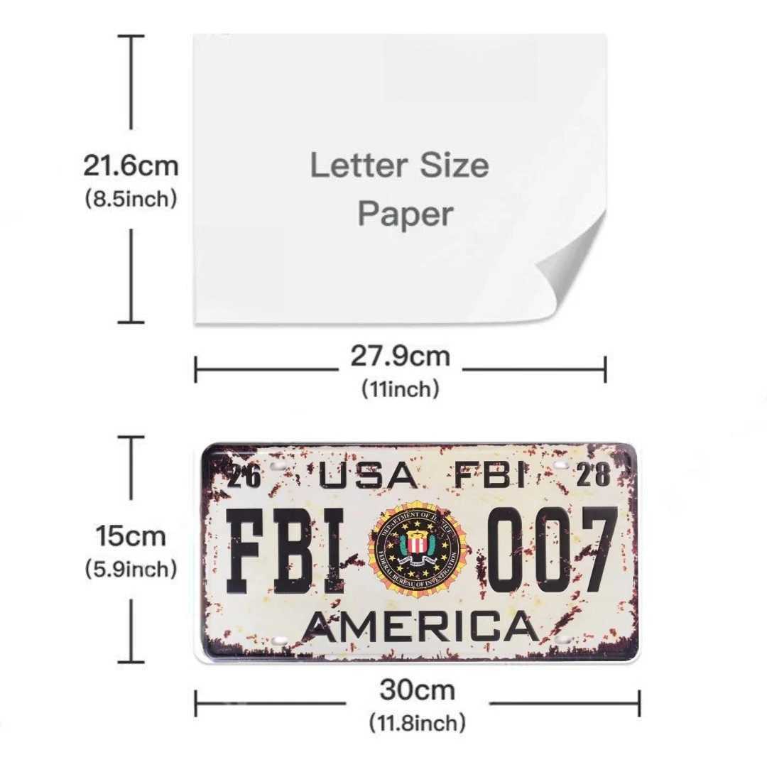 Vintage Route 66 Car Number License Plate Plaque Metal Tin Sign Poster For Workshop Bar Club Man Cave Garage Wall Home DecorXJ250116