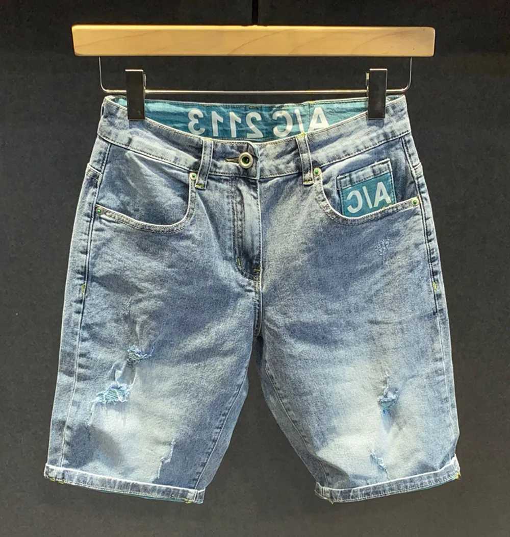 Summer Mens New Slim Fit Denim Shorts Y2k Denim Shorts Baggy Jeans For MenXJ250117