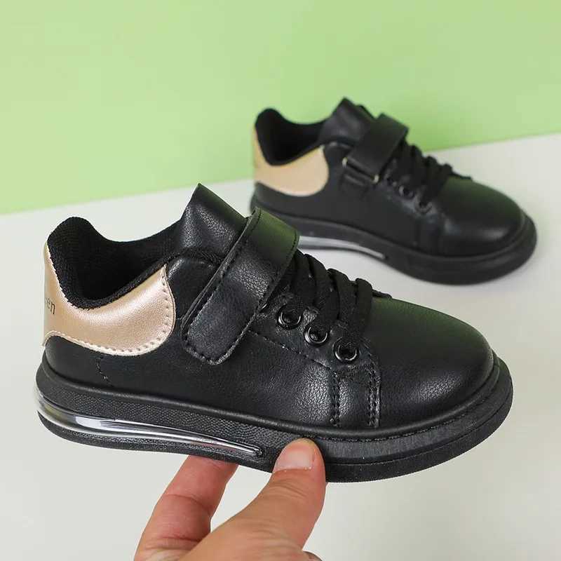Athletic Outdoor New Boy Shoes Kids Sport Running Shoe Casual Girls Walking Shoes Leather Soft Soled Children Small White ShoeY250116NH0F